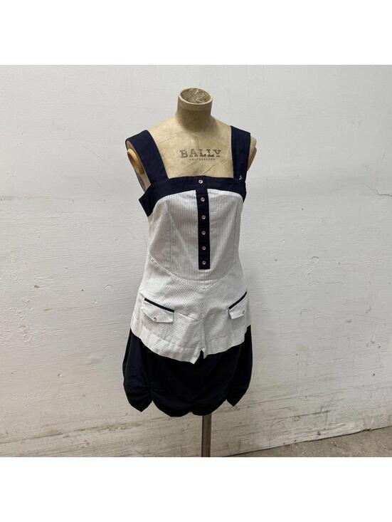 La Mode Dresses & Skirts - Vintage La Mode Est À Vous Avant-Garde Pinstripe Bubble Mini Dress